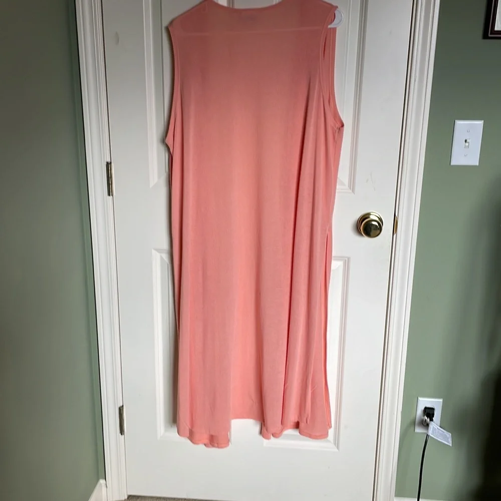 LuLaRoe Joy Light Orange Vest Size L - Picture 3 of 5